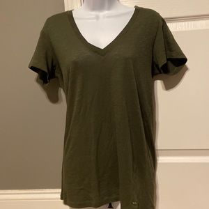 Olive green tee